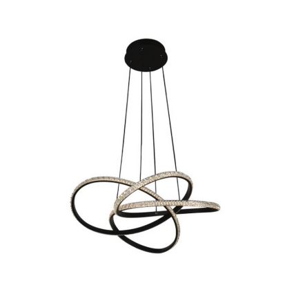 LED viseći luster na sajli s prigušivanjem LED/95W/230V 3000-6500K promjer 57 cm + daljinski upravljač