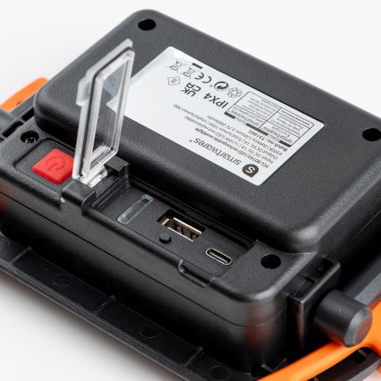 Prigušivi punjivi LED reflektor LED/10W/5V USB 6500K IP44