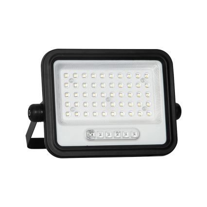 LED prigušivi solarni reflektor LED/100W/3,2V 2000-8000K IP65 5000 mAh crni + daljinski upravljač