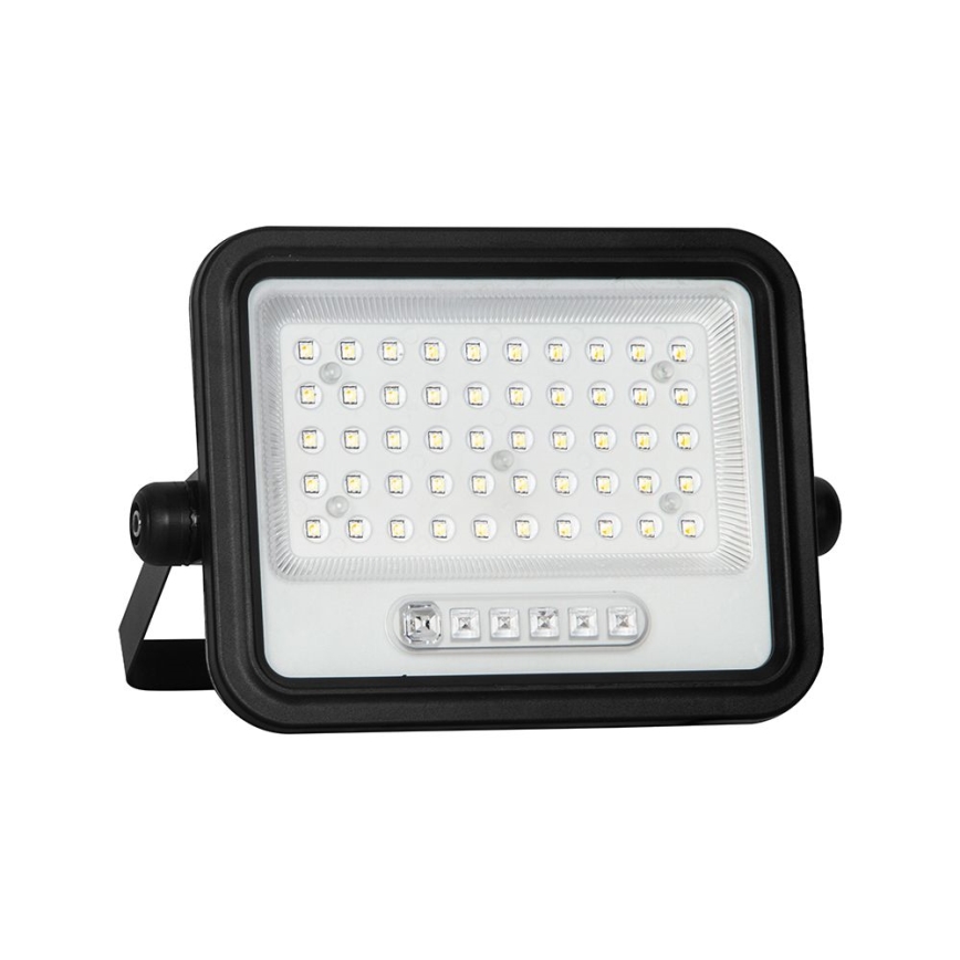 LED prigušivi solarni reflektor LED/100W/3,2V 2000-8000K IP65 5000 mAh crni + daljinski upravljač