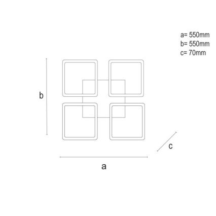 Prigušivo LED stropno svjetlo 95W/230V 3000-6500K + daljinski upravljač