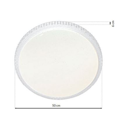 Prigušivo LED stropno svjetlo CRUZ s daljinskim upravljačem LED/66W/230V 3300lm