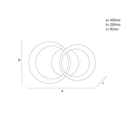 Prigušivo LED stropno svjetlo LED/35W/230V 3000-6500K + daljinski upravljač