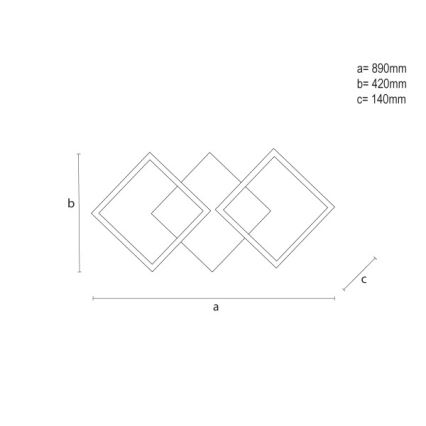Prigušivo LED stropno svjetlo LED/85W/230V 3000-6500K + daljinski upravljač