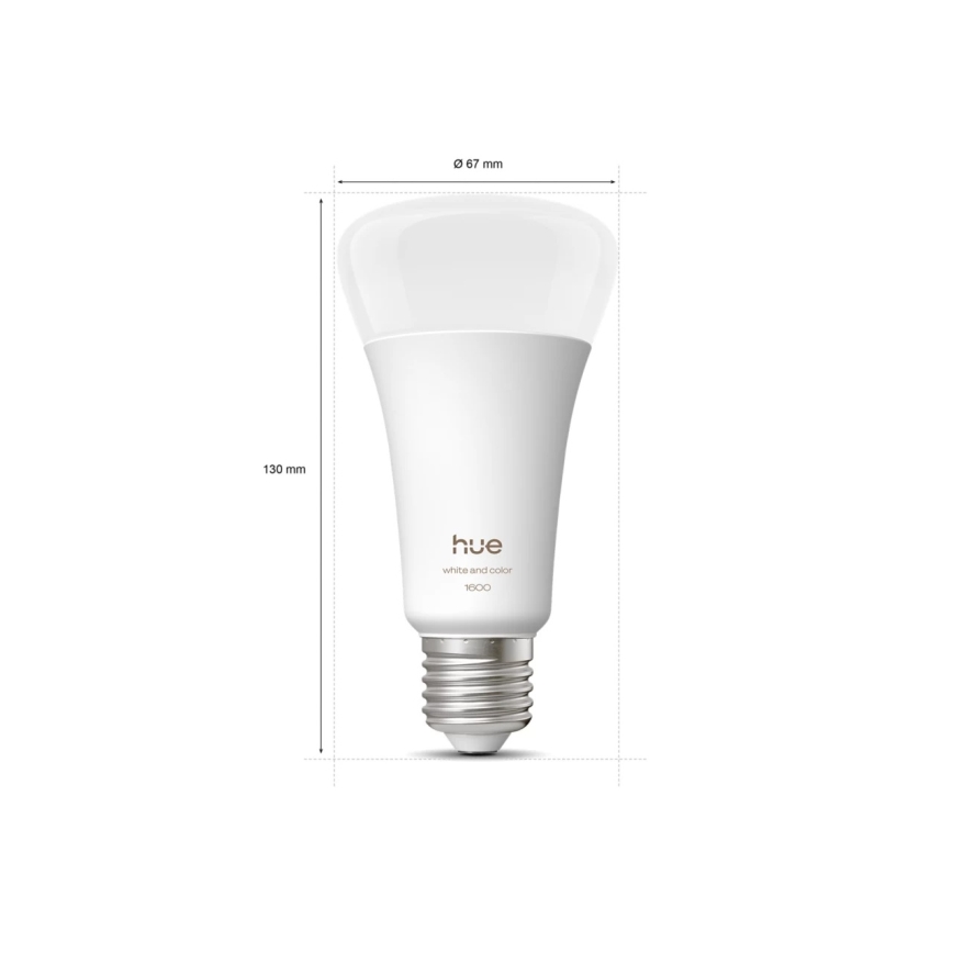 LED prigušiva žarulja Philips Hue WHITE AND COLOR AMBIANCE E27/11,8W/230V 1000-20000K