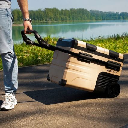 Prijenosni autohladnjak s LCD zaslonom 39 l 230V/12V/24V smeđa