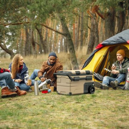 Prijenosni autohladnjak s LCD zaslonom 39 l 230V/12V/24V smeđa