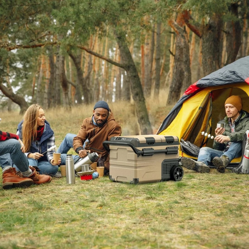 Prijenosni autohladnjak s LCD zaslonom 39 l 230V/12V/24V smeđa