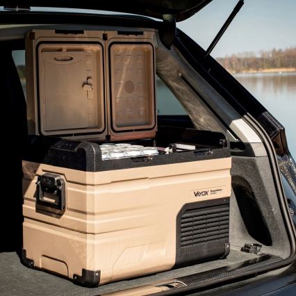 Prijenosni autohladnjak s LCD zaslonom 39 l 230V/12V/24V smeđa