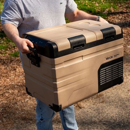 Prijenosni autohladnjak s LCD zaslonom 39 l 230V/12V/24V smeđa