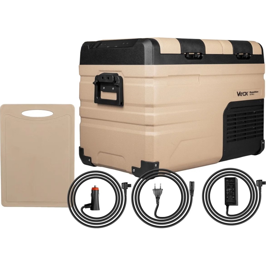 Prijenosni autohladnjak s LCD zaslonom 39 l 230V/12V/24V smeđa