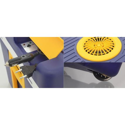 Prijenosni hladnjak na kotačima 60W/230/12V 50 l plava/žuta