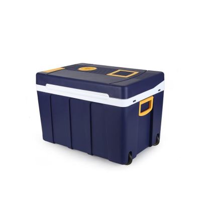 Prijenosni hladnjak na kotačima 60W/230/12V 50 l plava/žuta