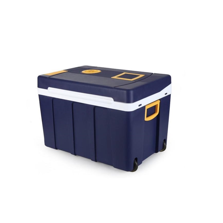Prijenosni hladnjak na kotačima 60W/230/12V 50 l plava/žuta