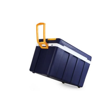 Prijenosni hladnjak na kotačima 60W/230/12V 50 l plava/žuta