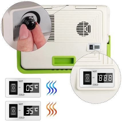 Prijenosni hladnjak s funkcijom grijanja 27 l 230V/12V/24V siva