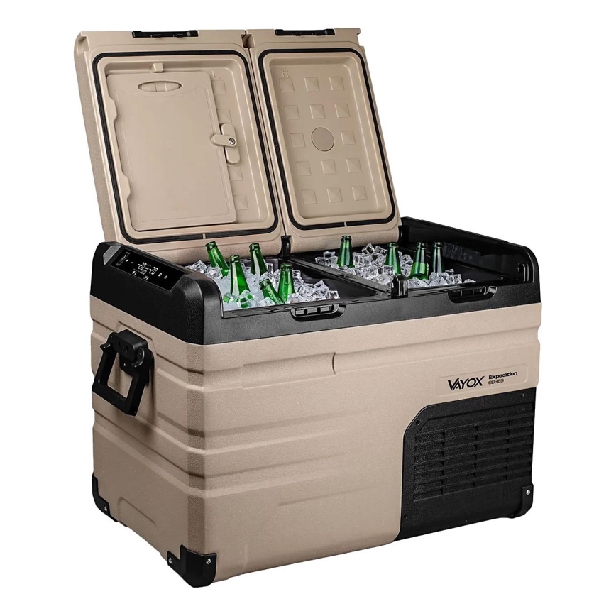 Prijenosni hladnjak s LCD zaslonom 39 l 230V/12V/24V smeđa