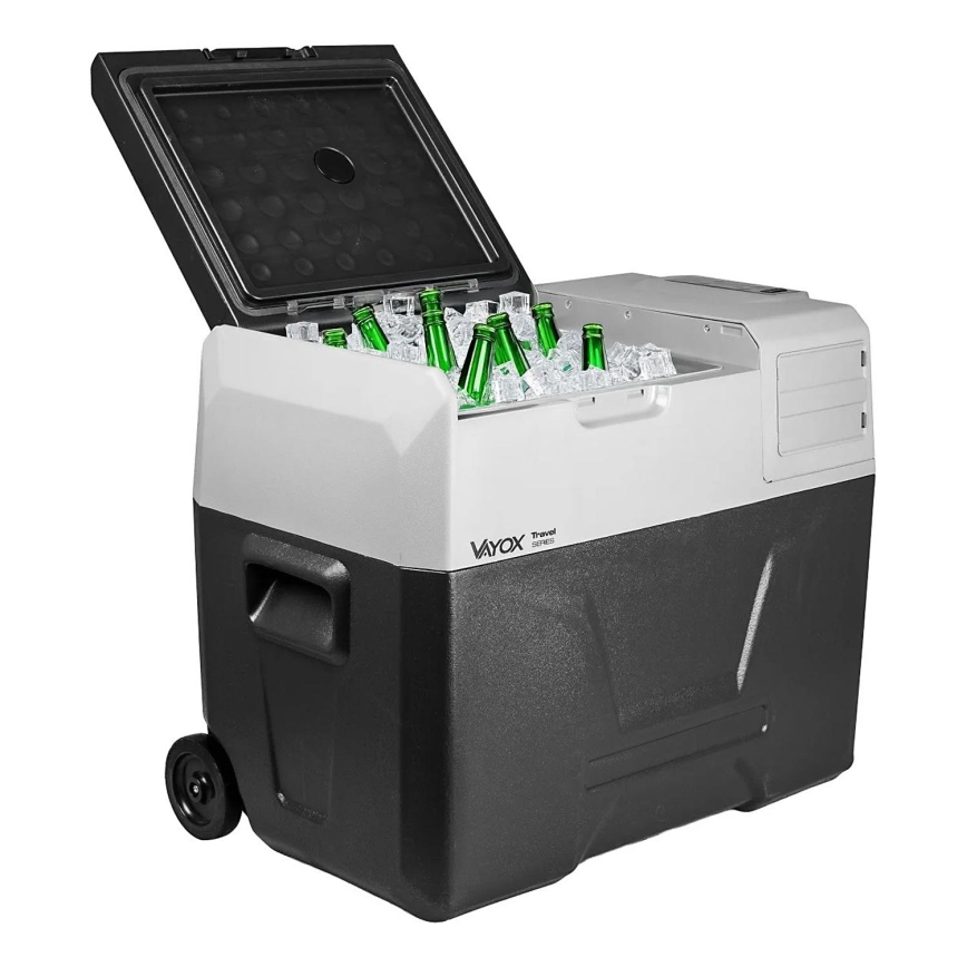 Prijenosni hladnjak za automobil s LCD zaslonom 40 l 230V/12V/24V crna