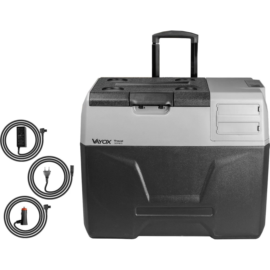 Prijenosni hladnjak za automobil s LCD zaslonom 40 l 230V/12V/24V crna