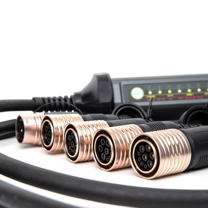 Prijenosni punjač za električne automobile s 4 adaptera Type 2 32A/480V 22kW 7m IP67