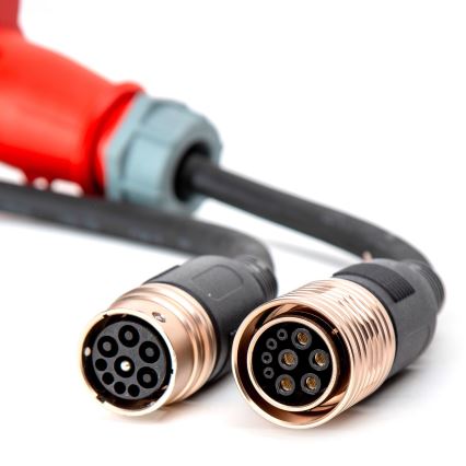 Prijenosni punjač za električne automobile s 4 adaptera Type 2 32A/480V 22kW 7m IP67