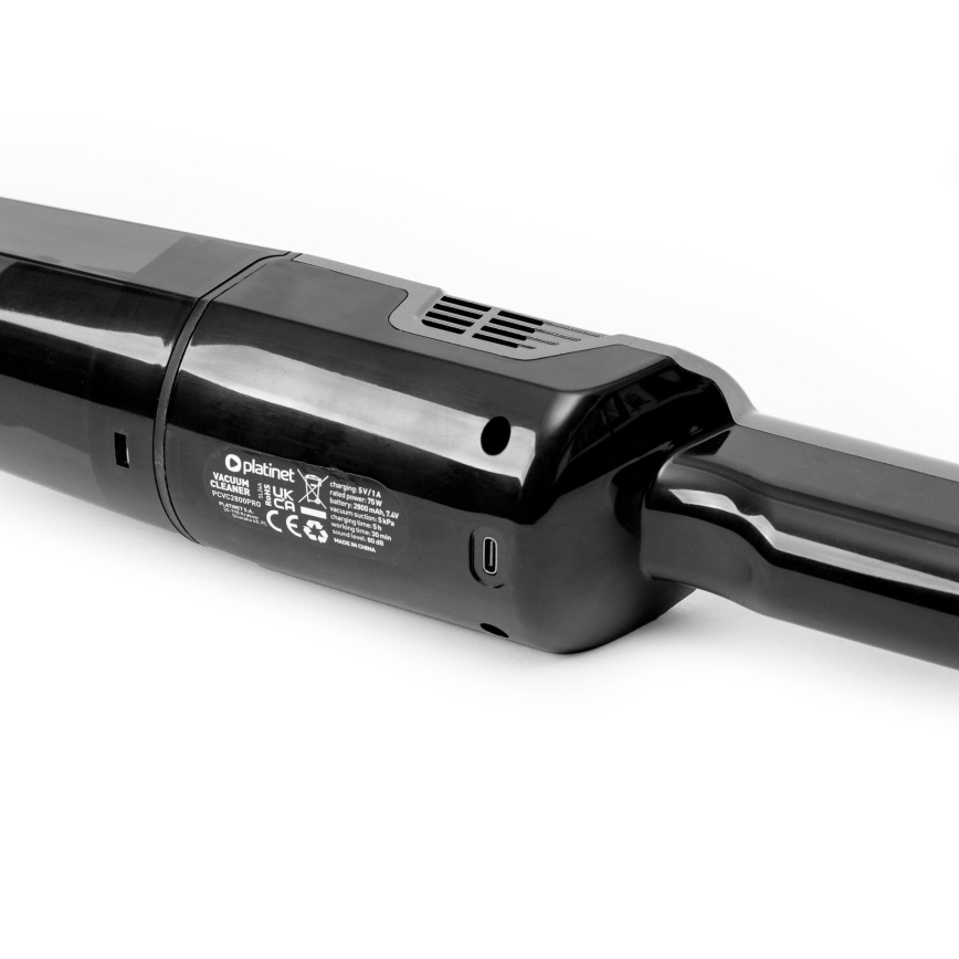 Prijenosni punjivi usisivač za automobil 75W/2800 mAh crna