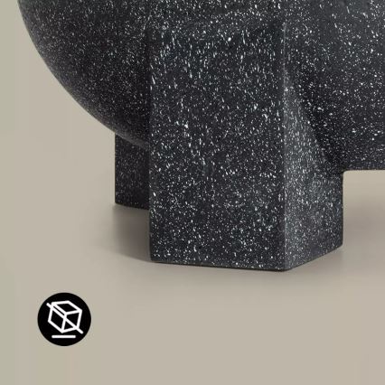 Prijenosno ognjište s rešetkom 79,5x38 cm crno/tamni granit
