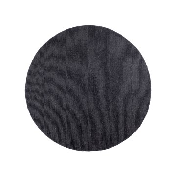 Prirodni okrugli tepih FIR WOOL 160 cm 2600 g/m2 antracit