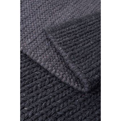 Prirodni tepih FIR WOOL 120x170 cm 2600 g/m2 antracit