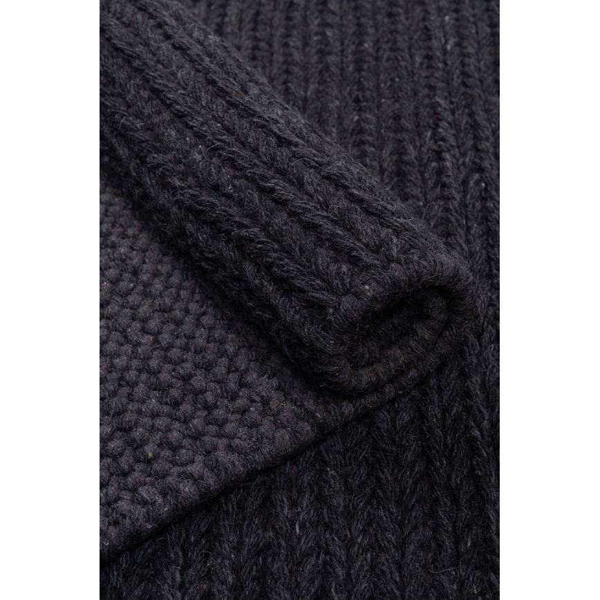 Prirodni tepih FIR WOOL 160x230 cm 2600 g/m2 antracit