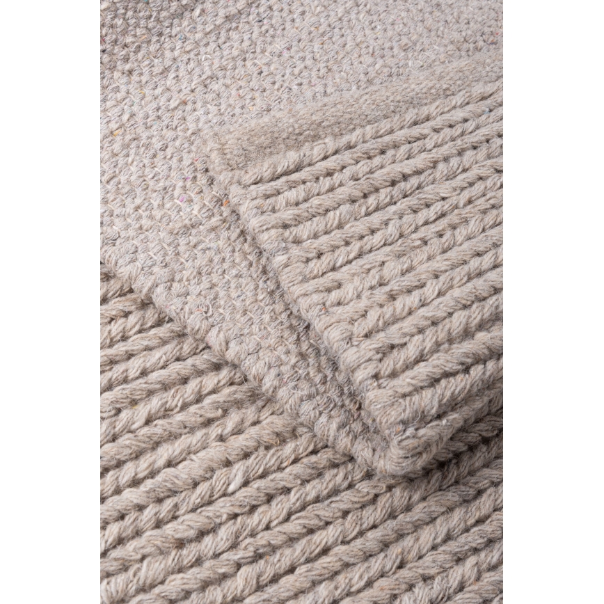 Prirodni tepih FIR WOOL 160x230 cm 2600 g/m2 bež