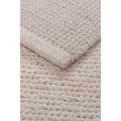 Prirodni tepih FIR WOOL 200x300 cm 2600 g/m2, krem boje