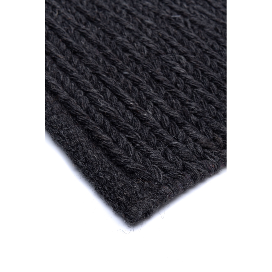 Prirodni tepih FIR WOOL 70x140 cm 2600 g/m2 antracit