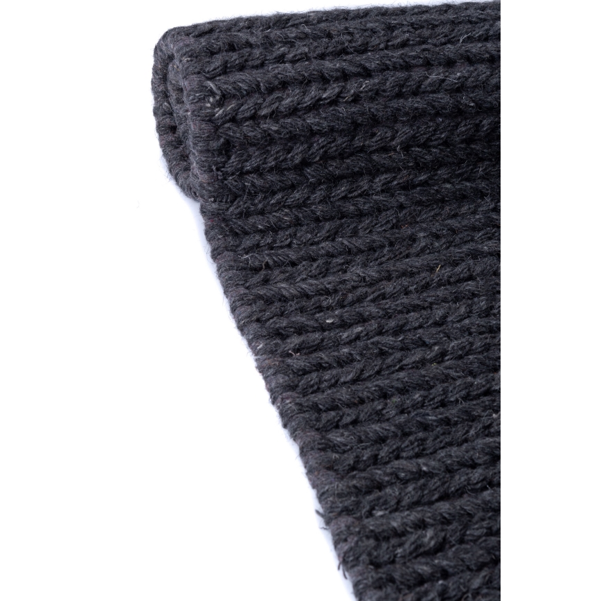 Prirodni tepih FIR WOOL 70x140 cm 2600 g/m2 antracit