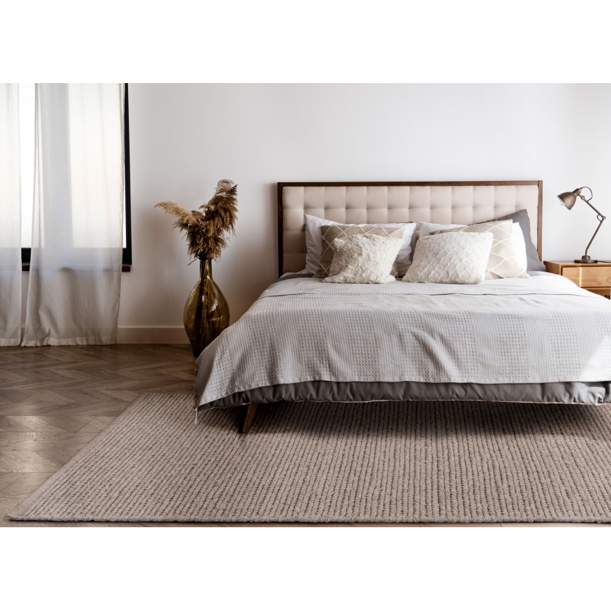 Prirodni tepih FIR WOOL 70x140 cm 2600 g/m2 bež