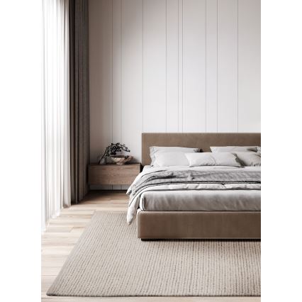 Prirodni tepih FIR WOOL 70x140 cm 2600 g/m2 krem