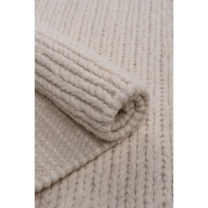 Prirodni tepih FIR WOOL 70x140 cm 2600 g/m2 krem