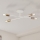 Prislonjeni luster CAMBRIDGE 4xE27/15W/230V mesing/bijela