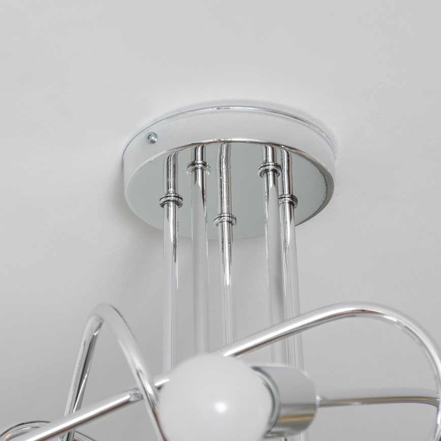 Prislonjeni luster OXFORD 5xE27/15W/230V sjajni krom