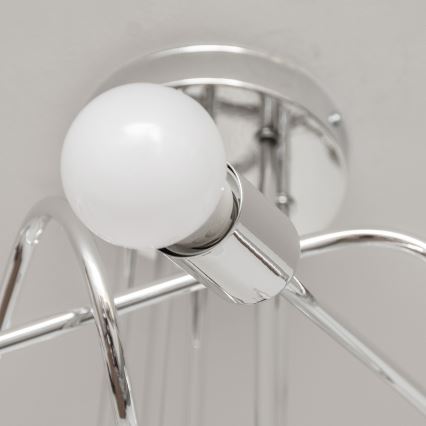 Prislonjeni luster OXFORD 5xE27/15W/230V sjajni krom