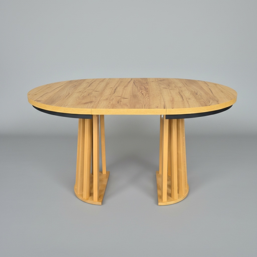 Produljivi blagovaonski stol NEXUS 100/140x77 cm hrast craft/crna