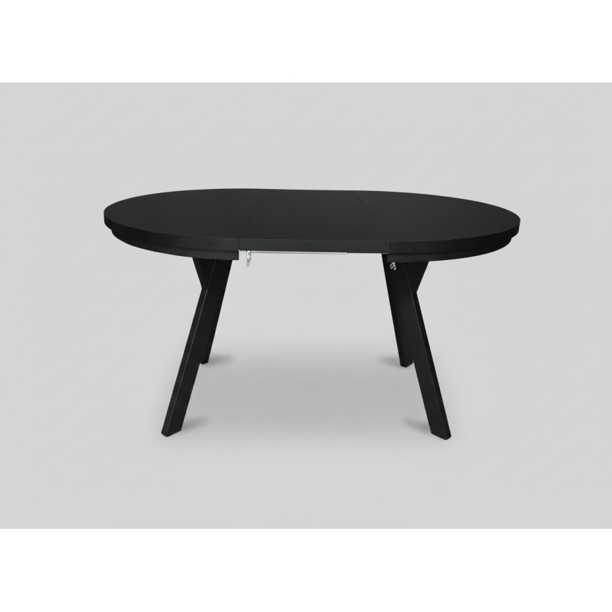 Produživi blagovaonski stol CENTRO 100/140x77 cm crni