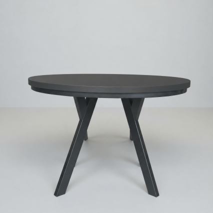 Produživi blagovaonski stol CENTRO 100/140x77 cm crni