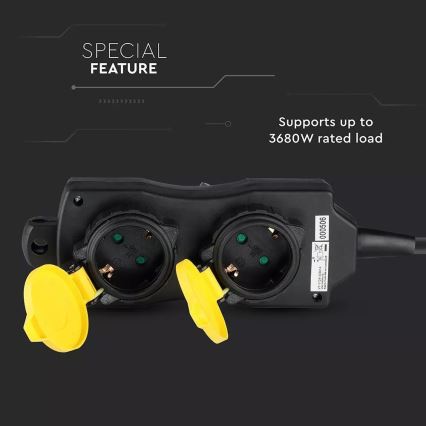 Produžni kabel 4U SCHUKO 3m IP44