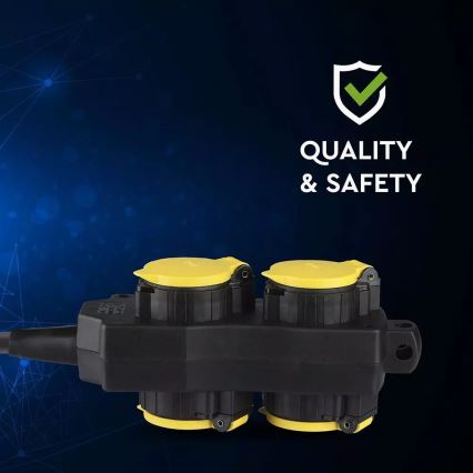 Produžni kabel 4U SCHUKO 3m IP44