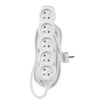 Produžni kabel 5Z 7m bijele boje