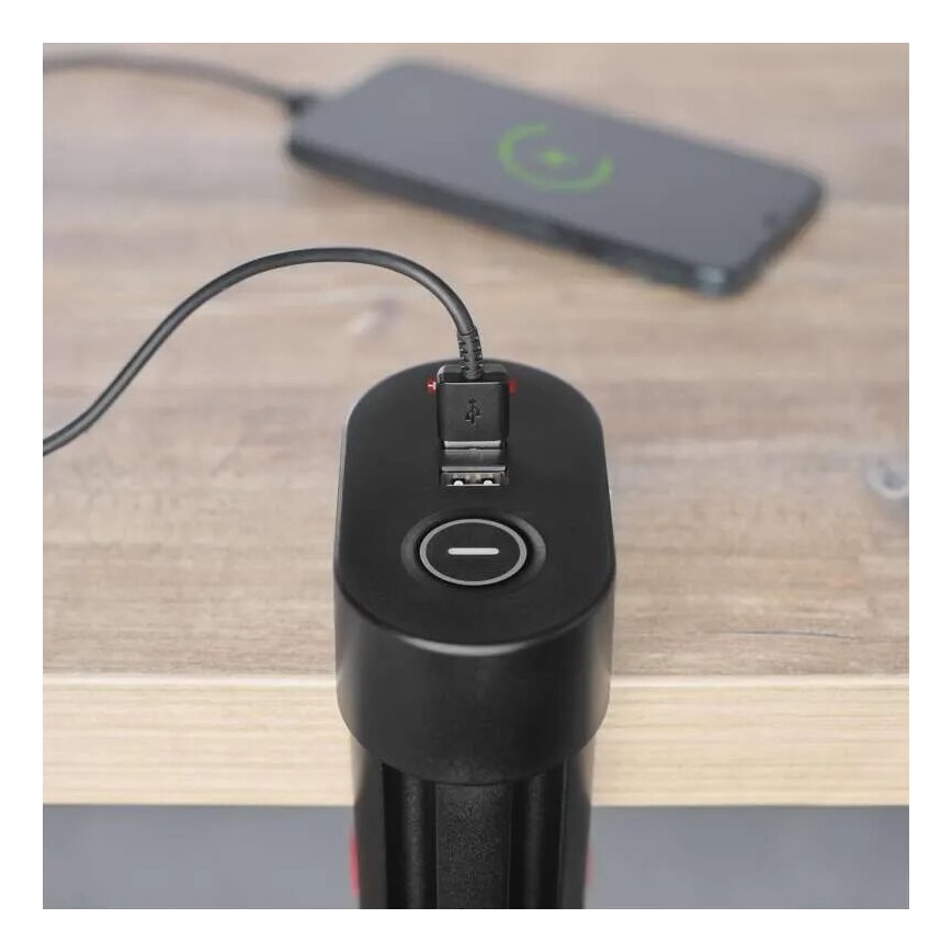 Produžni kabel s mogućnošću pričvršćivanja na stol 3U + 3xUSB 1,5m crna