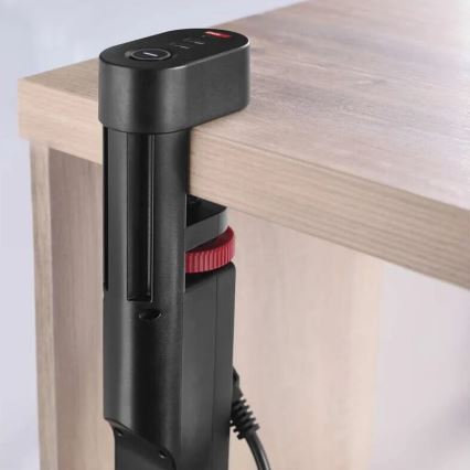 Produžni kabel s mogućnošću pričvršćivanja na stol 3U + 3xUSB 1,5m crna