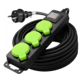 Produžni kabel s prekidačem, 3 utičnice, 20 m, IP44