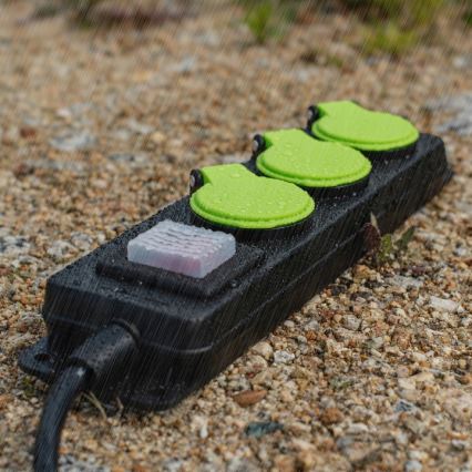 Produžni kabel s prekidačem, 3 utičnice, 20 m, IP44